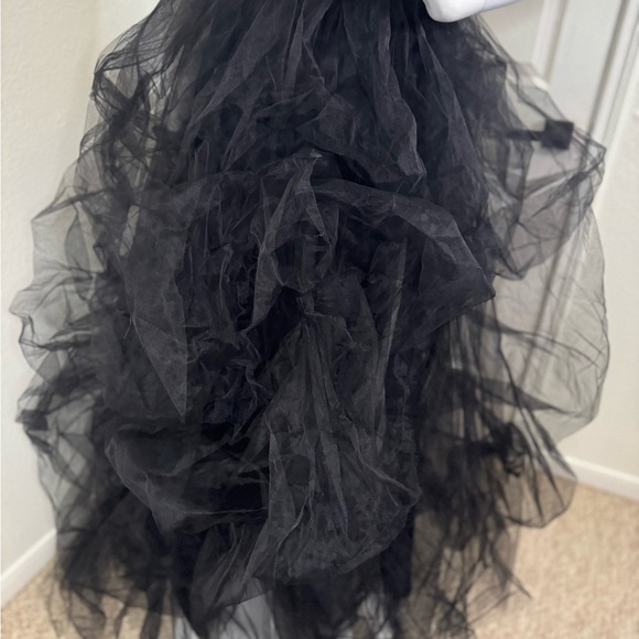 WDPL WOMENS SOLID BLACK COLORED LONG SKIRT SIZE 5XL. B1 - Picture 4 of 11